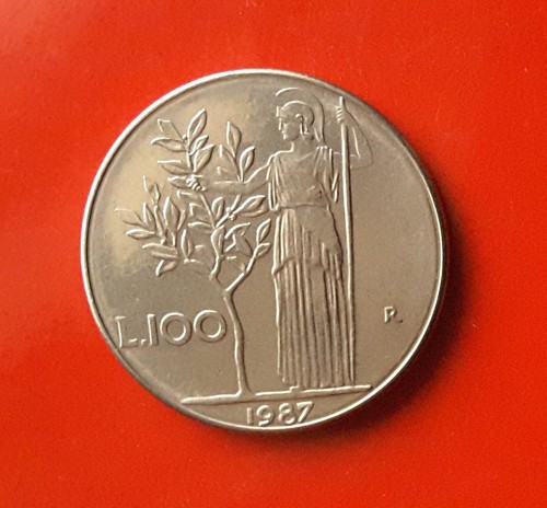 100 lire 1987 variante a - 100,