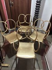 DRIADE  4 sedie SISSI Dorate , Hollywood Style Made In Italy Design