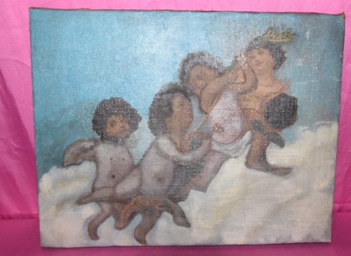 Putti oleografia ritoccata - , e