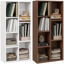 HOMCOM Mobile Libreria a Cubi con 7 Ripiani di Diverse Dimensioni in Legno
