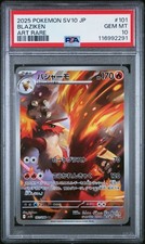 PSA 10 BLAZIKEN ART RARE SV10 #101 POKEMON GLORY OF TEAM ROCKET JAPANESE 2025