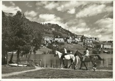 St. Moritz (Svizzera)  Ausritt, Passeggiata a Cavallo, Tour à Cheval, Horse Ride