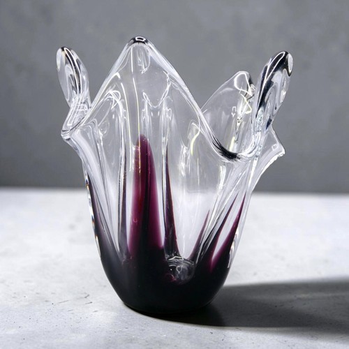 Vaso stile murano arte vetro - vaso,