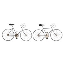 Statua Decorativa DKD Home Decor 78 x 2,5 x 45 cm Bicicletta Vintage [2 Unità
