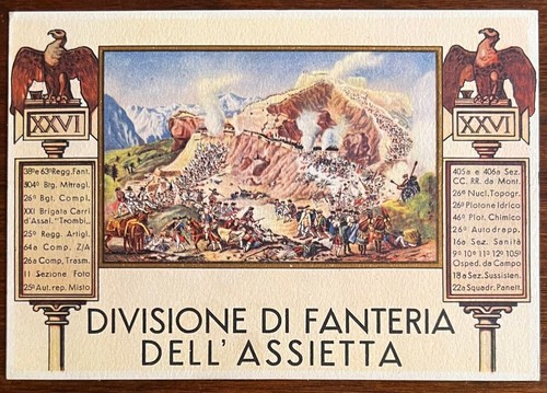 Cartolina militare divisione - cartolina,