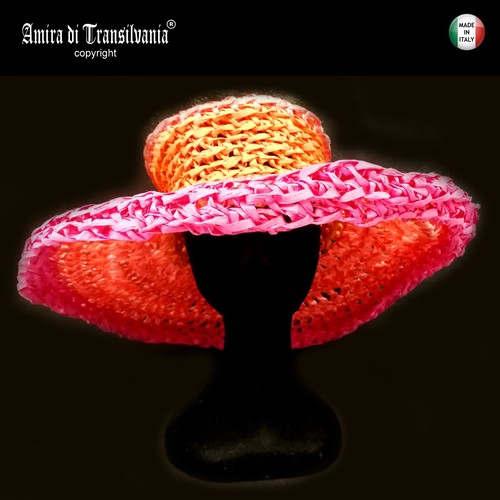 Cappello donna paglia falda - donna,