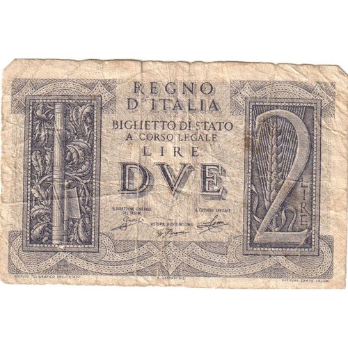 1291886 italia 2 lire - [#1291886], vf