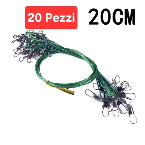 Lenze pesca 20cm acciaio - 20cm,