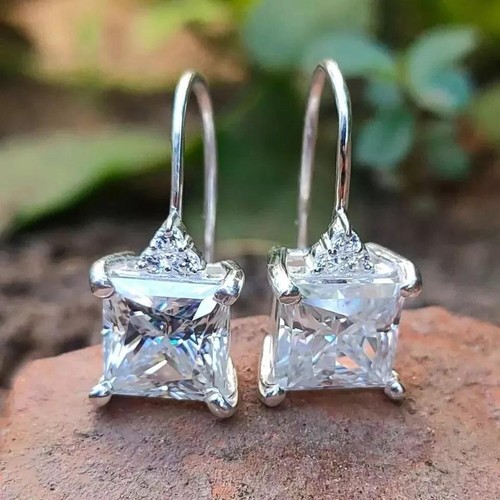 Orecchino sposa moissanite - orecchino,
