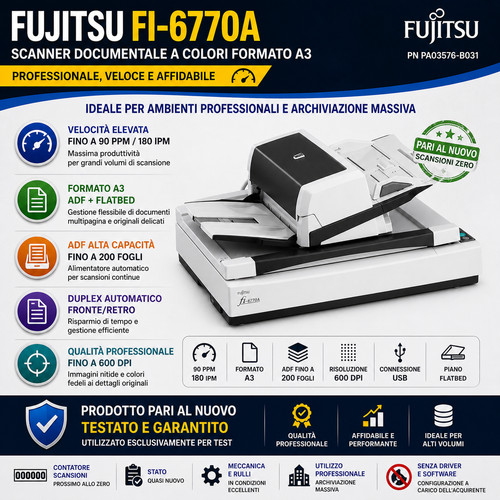 Fujitsu 6770a - fi-6770a, ✅