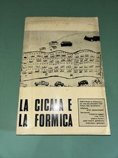 La Cicala E La Formica - Tesi Di Laurea - Relatore Prof. Umberto Eco - Raro