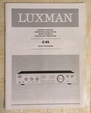 Luxman C-03 Istruzioni BDA