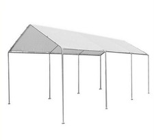  GAZEBO ACCIAIO CAR PARK 3X6 PER COPERTURA AUTO PARCHEGGIO IMPERMEABILE 26735