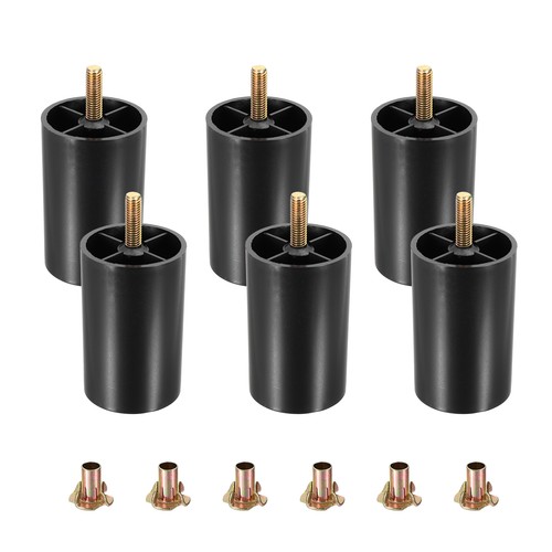 6pcs plastic mobile sofa legs - plastic,