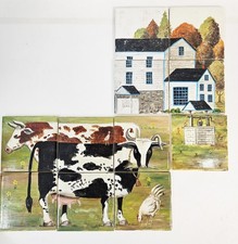 11 pezzi arte mucca fattoria