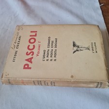 (Ettore Cozzani) Pascoli volume I 1937 L'eroica Milano 1 ed.