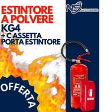 Estintore A Polvere 4 Kg Con  Certificazione + CASSETTA PORTA ESTINTORE