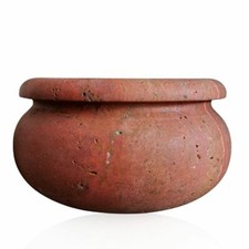 Ciotola Marmo Travertino Rosso