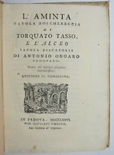 AMINTA DEL TASSO - ediz. 1776