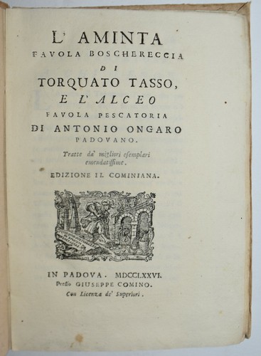 Aminta del tasso ediz 1776 - del,