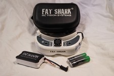 Occhiali Fatshark FPV con batterie nuove analogici