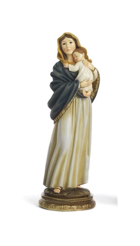 Statua madonna con - bambino, che