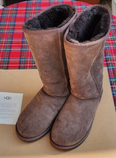 UGG Australia stivale alto tall tg 38 marrone scamosciato pelo