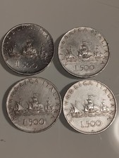 Lotto N. 4 monete 500 lire