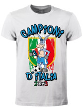 T-shirt Uomo Bambino Gufo Napoli Asino Logo Scudetto Campione Campioni d'Italia