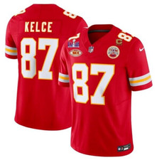 Uomo #87 Travis Kelce Rosso