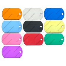 Medaglietta Piastrina Militare ID Dog Tag Alluminio GRATIS Incisione Spedizione