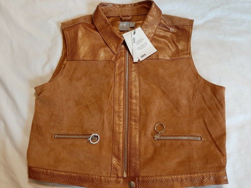 Gilet panciotto pelle donna - in,