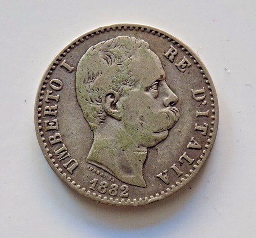 Lire 1882 umberto regno - 1882,