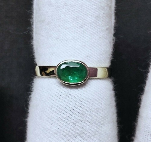 14k oro giallo smeraldo - oro,