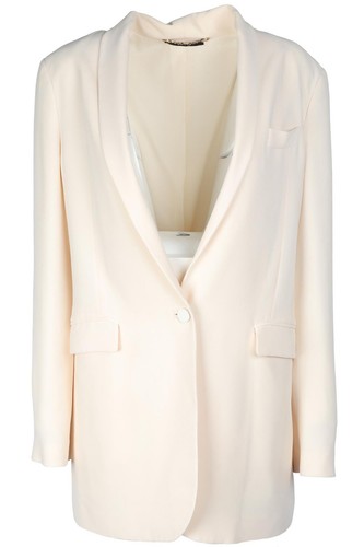 Gucci blazer seta panna 46 - gucci,