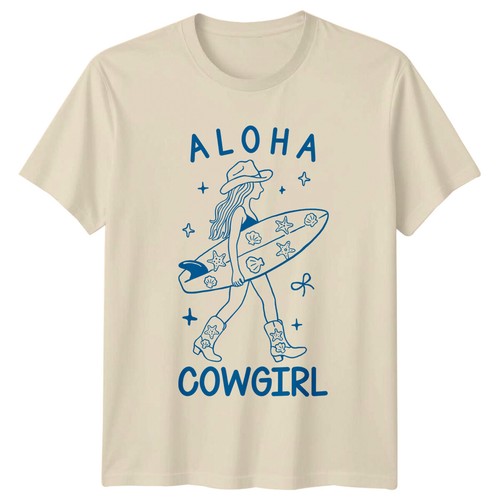 Shirt donna aloha cowgirl - t-shirt,