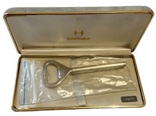 Apribottiglie manico argento 925 - Marca (Intercoins) scatola  servizio tavola.