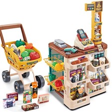 Simulazione Supermercato Giocattoli Puzzle Educativo Checkout Bancone Gioco Casa Giocattoli