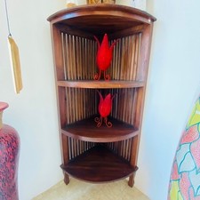 Angoliera etnica in legno teak