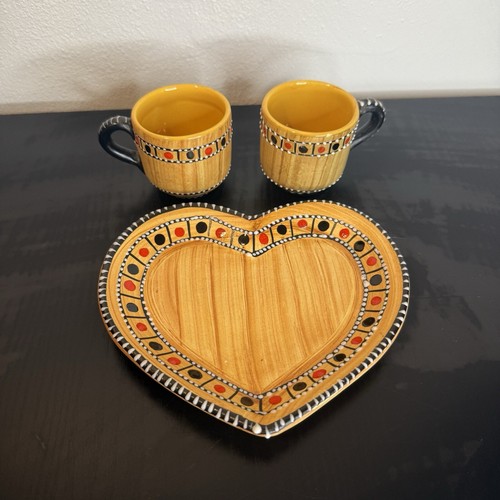 Piatto snack cuore - , ceramica