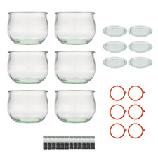 Set 6 bicchieri a tulipano