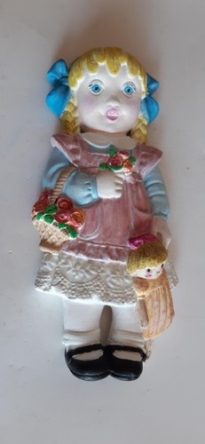 Bambola parete terracotta - bambola, da
