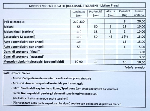 Arredo negozio abbigliamento - , (