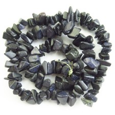 Perline pietra sabbia blu