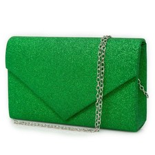 Pochette verde smeraldo donna