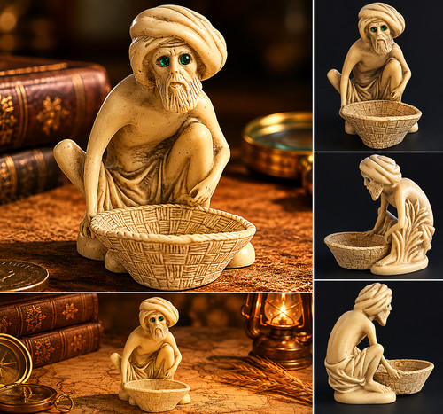 Sculpture résine sage fakir - sage,