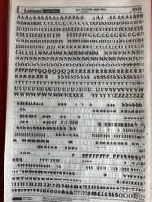 Letraset lettere istantanee - letraset,