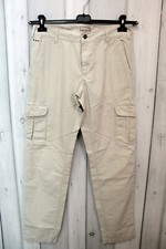 Jeans Napapijri Uomo Taglia 44 Beige Cotone Pants Denim Logo Pantalone Man Italy