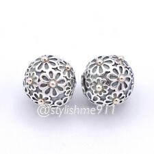 Due autentiche clip PANDORA margherita pigra con oro 14 carati - 791014