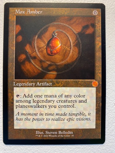Mtg retro mox amber - retro, #